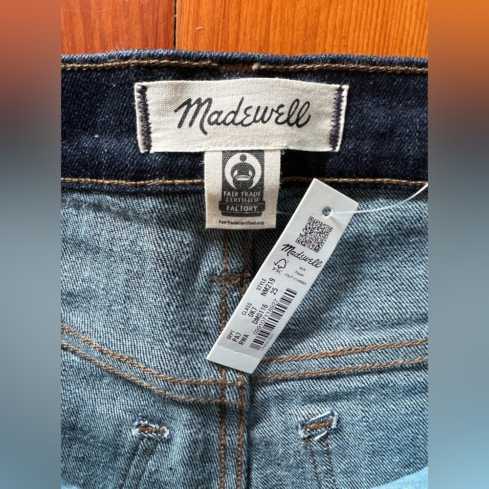 NWT Madewell Stovepipe Jeans - Black Rinse Wash - 25 - Picture 9 of 10